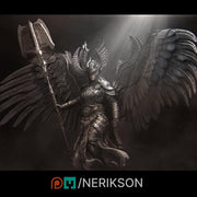 Female Celestial Angel  D&D UNPAINTED Miniature | 28mm, 32mm, 54mm,75mm, 100mm, 140mm Scales | Pathfinder Figure | Figurine | RPG Gift Idea - Only-Games