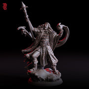 Vampire Knight Strahd in Armor | 28mm, 32mm,54mm, 75mm,100mm Scale | Undead Dungeons & Dragons 5e Miniatures | Pathfinder |Figurine DnD Mini - Only-Games