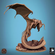 Chromatic Black Dragon (4 sizes) D&D Miniature | 200mm Wing Span, 183mm Height | Resin Figure Dungeons and Dragons 5e Pathfinder |Great gift - Only-Games