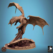 Chromatic Black Dragon (4 sizes) D&D Miniature | 200mm Wing Span, 183mm Height | Resin Figure Dungeons and Dragons 5e Pathfinder |Great gift - Only-Games