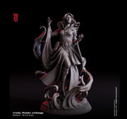Female Human Sorcerer, Wizard, Psion, Swashbuckler PC NPC | 28mm, 32mm,54mm, 75mm,100mm Scale Resin Mini |Dungeons and Dragons|Flesh of Gods - Only-Games