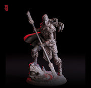 Human Female Ranger, Fighter Polearm Master PC or NPC | 28mm, 32mm, 75mm Scales | Dungeons and Dragons | Pathfinder | Flesh of Gods - Only-Games