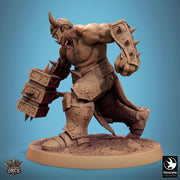 Orc Fighter Barbarian Battle Hammer, Half-Orc | Unpainted Scales: 28mm,32mm ,,54mm,75mm,100mm  Megaboss | Dungeons & Dragons 5e |Pathfinder - Only-Games