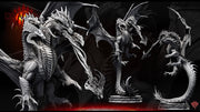 Tiamat God Dragon Queen Hovering (3 sizes) D&D Miniature | 280mm Wing Span,370mm Height | Resin Figurine |Dungeons and Dragons 5e Pathfinder - Only-Games