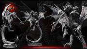 Tiamat God Dragon Queen Hovering (3 sizes) D&D Miniature | 280mm Wing Span,370mm Height | Resin Figurine |Dungeons and Dragons 5e Pathfinder - Only-Games