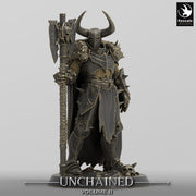 Oathbreaker Paladin, Fighter,Soldier Axe, DnD Unpainted Miniature| 28mm, 32mm,54mm,75mm,100mm Scales | Dungeons & Dragons - Only-Games