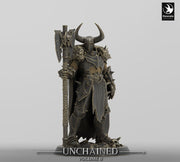 Oathbreaker Paladin, Fighter,Soldier Axe, DnD Unpainted Miniature| 28mm, 32mm,54mm,75mm,100mm Scales | Dungeons & Dragons - Only-Games