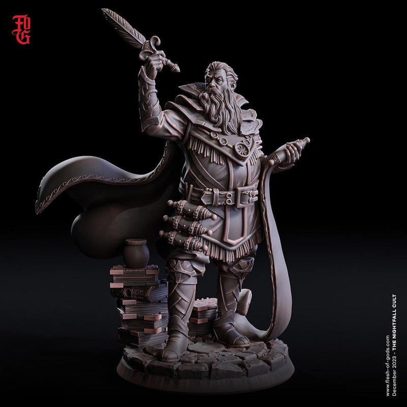 Wizard, Warlock, Sorcerer, Cleric | 28mm,32mm,54mm,75mm,100mm Scale | Player Character Mini Minis D&D 5e Pathfinder Figurine | Flesh of Gods - Only-Games