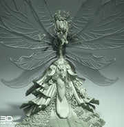 Fairy Queen, Fey Fairy Winged Female Druid PC or NPC D&D 5e | 28mm, 32mm,54mm,75mm, 100mm Scales | Dungeons and Dragons | Pathfinder | - Only-Games