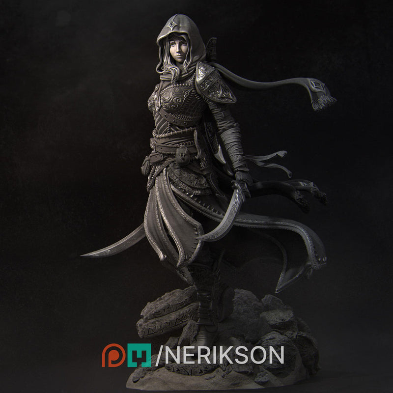 Human Female Rogue, Assassin, also No Mask PC / NPC DnD, Unpainted | 6 Sizes/Scales - Only-Games