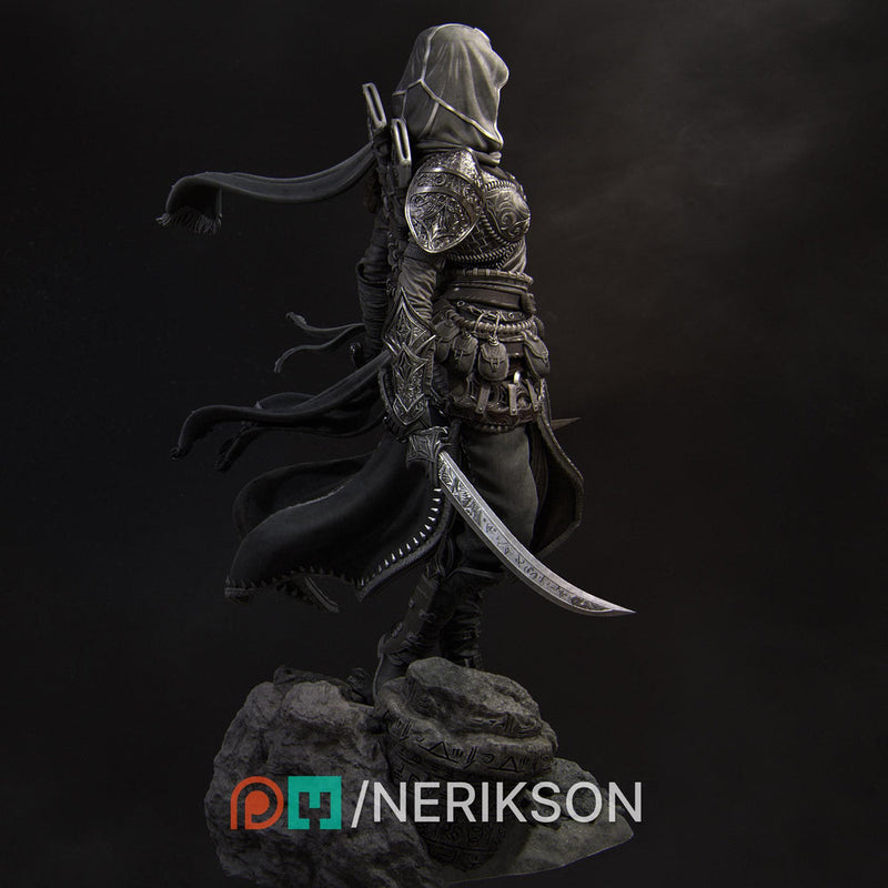 Human Female Rogue, Assassin, also No Mask PC / NPC DnD, Unpainted | 6 Sizes/Scales - Only-Games