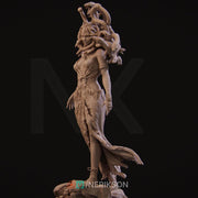 Medusa Monstrosity D&D Monster Unpainted Miniature | 28mm, 32mm, 54mm,75mm, 100mm, 140mm Scales | Dungeons and Dragons Pathfinder | NERIKSON - Only-Games