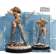 Female Elf / Half-Elf Fighter Ranger D&D 5e Mini | 28mm, 32mm,54mm,75mm,100mm Scales | Dungeons and Dragons Pathfinder | - Only-Games