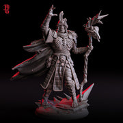 Undead Warlock Lich Death Knight | 28mm,32mm,54mm,75mm,100mm Scale | Undead Dungeons & Dragons 5e Miniatures | Pathfinder |Figurine DnD Mini - Only-Games