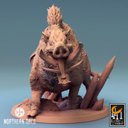 Wild Boar and Giant Boar Miniatures | Dungeons and Dragons 5e  | 28mm,32mm, 54mm, 75mm, 100mm Scale | Pathfinder | Rescale miniatures - Only-Games