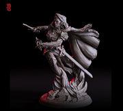 Githyanki Female Fighter Eldritch Knight, Warlock Hexblade PC / NPC | 28mm,32mm,54mm75mm,100mm Scales | Mini D&D Pathfinder |Flesh of Gods - Only-Games