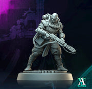 Sci-Fi Miniature Soldier Army Veteran | 28mm,32mm, 54mm, 75mm,100mm Scales | Resin Mini | Morior Shocktrooper TPG | Archvillain Games - Only-Games