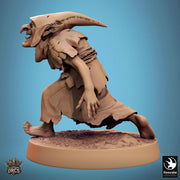 Goblin Shaman Sorcerer | D&D 5e UNPAINTED | 28mm, 32mm,54mm,75mm, 100mm scale| Pathfinder | Figure for Painting| Rescale Miniatures - Only-Games