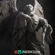 Winged Paladin, Angel, Celestial also version No Helmet PC / NPC Unpainted D&D 5e | 28mm,32mm,54mm,75mm,100mm Scales | Pathfinder| NERIKSON - Only-Games