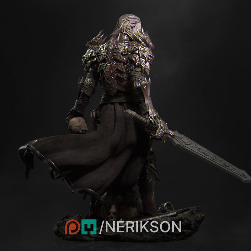 Fighter, Paladin, Oathbreaker PC / NPC Unpainted Miniature | 6 Sizes/Scales Exclusive | Dungeons & Dragons | NERIKSON - Only-Games