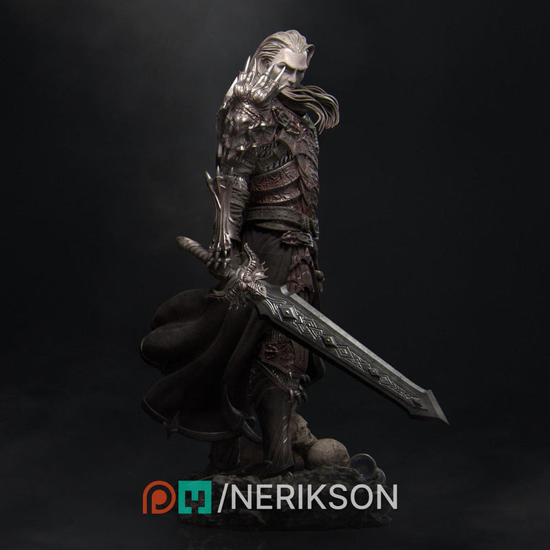 Fighter, Paladin, Oathbreaker PC / NPC Unpainted Miniature | 6 Sizes/Scales Exclusive | Dungeons & Dragons | NERIKSON - Only-Games