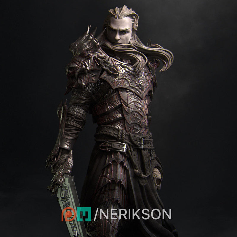 Fighter, Paladin, Oathbreaker PC / NPC Unpainted Miniature | 6 Sizes/Scales Exclusive | Dungeons & Dragons | NERIKSON - Only-Games