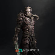 Fighter, Paladin, Oathbreaker PC / NPC Unpainted Miniature | 6 Sizes/Scales Exclusive | Dungeons & Dragons | NERIKSON - Only-Games