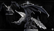 Legendary Chromatic Black Dragon (4 sizes) D&D Miniature | 310mm Wing Span,170mm Height | Resin Figurine |Dungeons and Dragons 5e Pathfinder - Only-Games