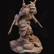 Human Female Steampunk Samurai also w/ Mask PC/ NPC DnD, Unpainted | 28mm,32mm,54mm,75mm,100mm,140mm |Dungeons & Dragons Pathfinder|NERIKSON - Only-Games
