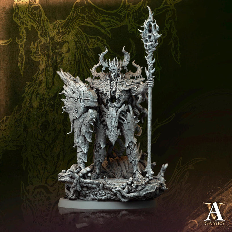 Sylvan Fey Forest Guard (5 sizes) Unpainted Miniature | 28mm,32mm, 54mm,75mm,100 Scales | Dungeons & Dragons |Pathfinder | Archvillain games - Only-Games