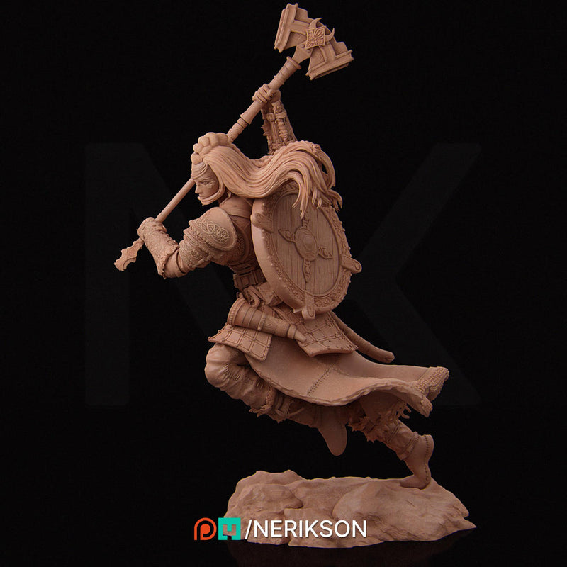 Female Fighter, Ranger, Cleric also w/ Helm PC/ NPC DnD, Unpainted | 28mm,32mm,54mm,75mm,100mm,140mm |Dungeons & Dragons Pathfinder|NERIKSON - Only-Games