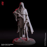 Human Dark Gunslinger Fighter PC NPC | 28mm, 32mm,54mm,75mm,100mm Scales | Player Character D&D 5e Pathfinder Figurine | Flesh of Gods - Only-Games