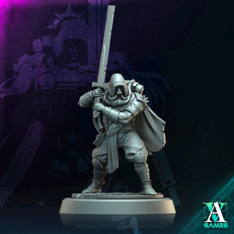 Sci-Fi Miniature Soldier Army Veteran | 28mm,32mm, 54mm, 75mm,100mm Scales | Resin Mini | Morior Shocktrooper TPG | Archvillain Games - Only-Games