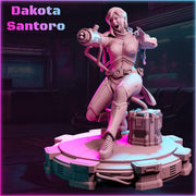 Female Sci-Fi Warrior Soldier, PC NPC Unpainted Resin Miniature | NSFW Topless version | 28mm, 32mm,54mm, 75mm, 100mm Scales | DnD 5e - Only-Games