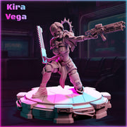 Female Sci-Fi Warrior Sister Soldier, PC NPC Unpainted Resin Miniature | NSFW Topless version | 28mm, 32mm,54mm, 75mm, 100mm Scales | DnD 5e - Only-Games