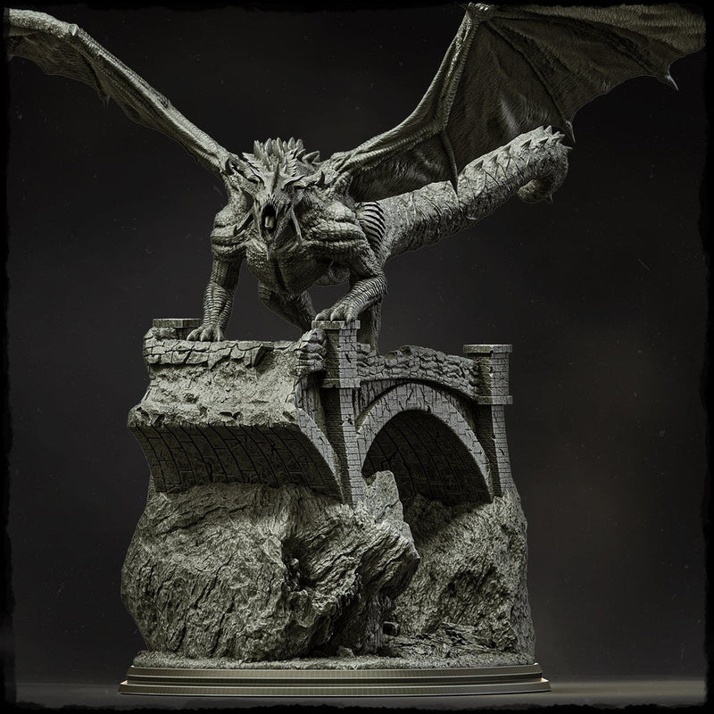 Chromatic Dragon (4 sizes) D&D  Miniature |  220mm Long, 230mm Wing Span | Resin Dragon Statue | Figurine | Dungeons and Dragons 5e - Only-Games