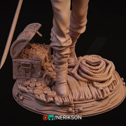 Female Rogue Swashbuckler Pirate PC / NPC Unpainted Miniature | 28mm,32mm,54mm,75mm, 100mm Scales | Dungeons & Dragons Pathfinder | NERIKSON - Only-Games