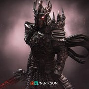 Death Knight Undead Lich Monster Unpainted Miniature | 28mm, 32mm, 54mm,75mm, 100mm Scales | Dungeons & Dragons Pathfinder | NERIKSON - Only-Games