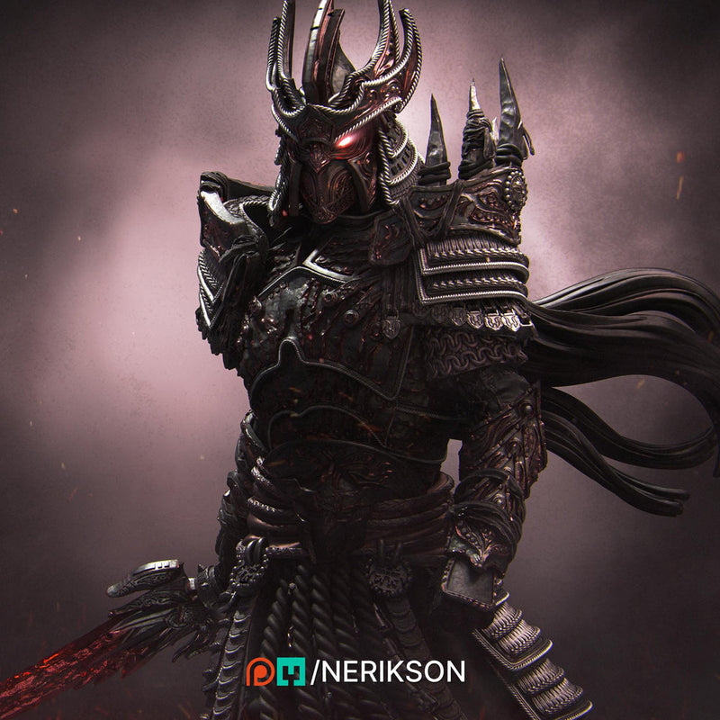 Death Knight Undead Lich Monster Unpainted Miniature | 28mm, 32mm, 54mm,75mm, 100mm Scales | Dungeons & Dragons Pathfinder | NERIKSON - Only-Games
