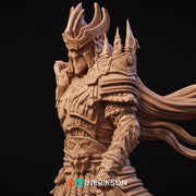 Death Knight Undead Lich Monster Unpainted Miniature | 28mm, 32mm, 54mm,75mm, 100mm Scales | Dungeons & Dragons Pathfinder | NERIKSON - Only-Games