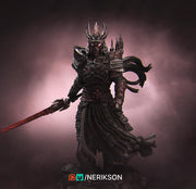 Death Knight Undead Lich Monster Unpainted Miniature | 28mm, 32mm, 54mm,75mm, 100mm Scales | Dungeons & Dragons Pathfinder | NERIKSON - Only-Games