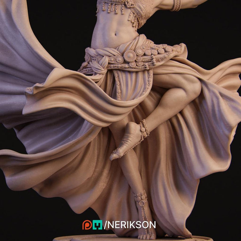 Female Bard College of Dance UNPAIINTED Miniature | 6 Sizes/Scales Exclusive | Dungeons & Dragons 5E | NERIKSON - Only-Games