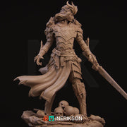 Human Female Hexblade Warlock, Oathbreaker Paladin PC/ NPC Unpainted | 6 Sizes /Scales | D&D - Only-Games