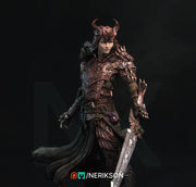 Human Female Hexblade Warlock, Oathbreaker Paladin PC/ NPC Unpainted | 6 Sizes /Scales | D&D - Only-Games