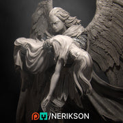 Winged Paladin, Angel, Celestial also version No Helmet PC / NPC Unpainted D&D 5e | 28mm,32mm,54mm,75mm,100mm Scales | Pathfinder| NERIKSON - Only-Games