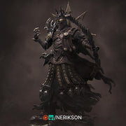Death Knight Sharpshooter Undead Monster Unpainted Miniature | 28mm,32mm,54mm,75mm, 100mm, 140mm Scales | D&D 5E Pathfinder | NERIKSON - Only-Games