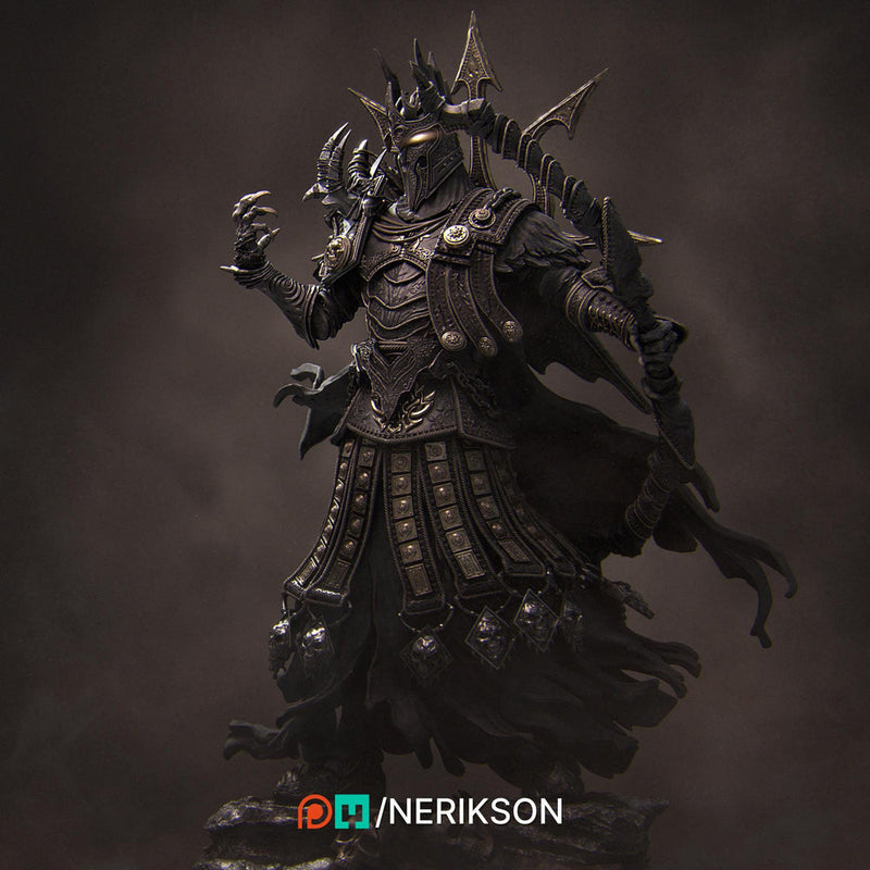 Death Knight Sharpshooter Undead Monster Unpainted Miniature | 28mm,32mm,54mm,75mm, 100mm, 140mm Scales | D&D 5E Pathfinder | NERIKSON - Only-Games