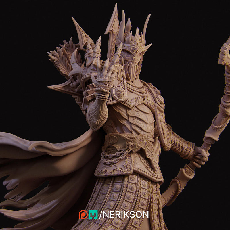 Death Knight Sharpshooter Undead Monster Unpainted Miniature | 28mm,32mm,54mm,75mm, 100mm, 140mm Scales | D&D 5E Pathfinder | NERIKSON - Only-Games