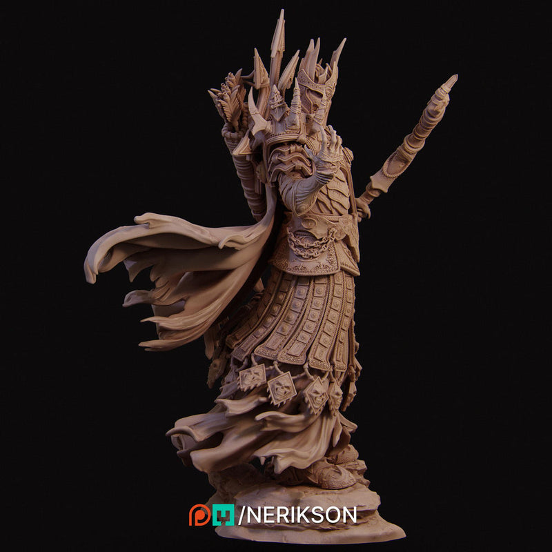 Death Knight Sharpshooter Undead Monster Unpainted Miniature | 28mm,32mm,54mm,75mm, 100mm, 140mm Scales | D&D 5E Pathfinder | NERIKSON - Only-Games
