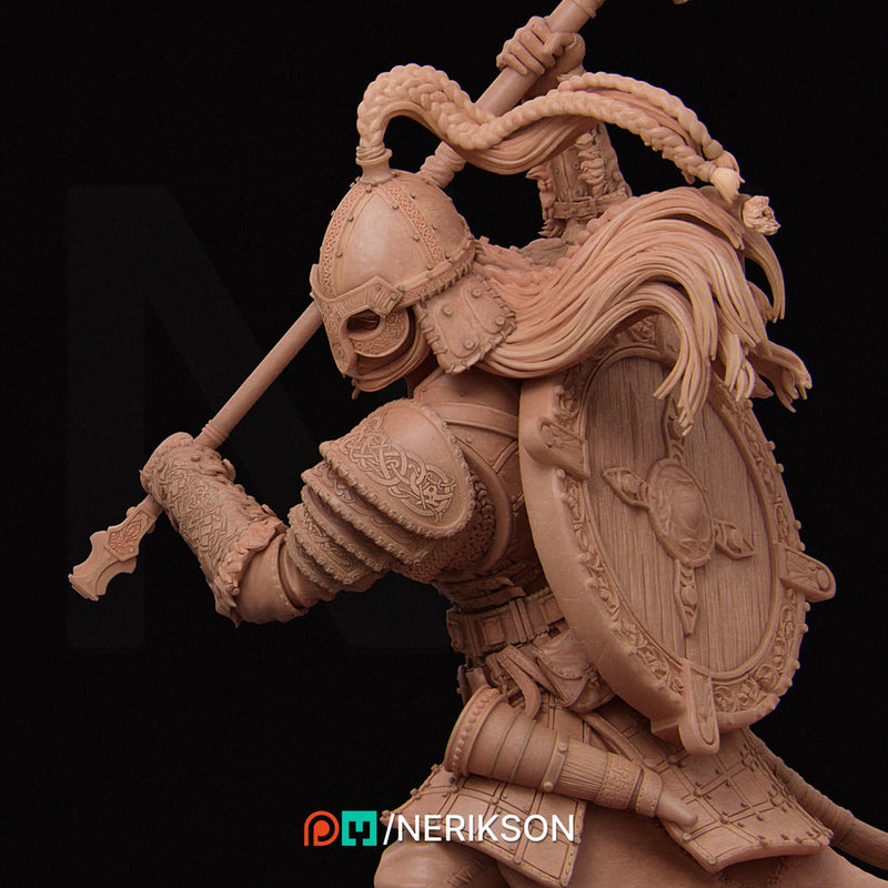 Female Fighter, Ranger, Cleric also w/ Helm PC/ NPC DnD, Unpainted | 28mm,32mm,54mm,75mm,100mm,140mm |Dungeons & Dragons Pathfinder|NERIKSON - Only-Games